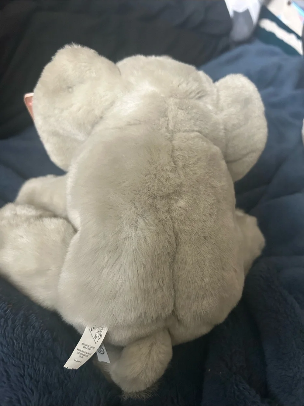 Plush Elephant Decorative Accent - Gray Lou Rankin
